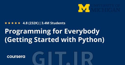 برنامه‌نویسی برای همه (شروع کار با پایتون)