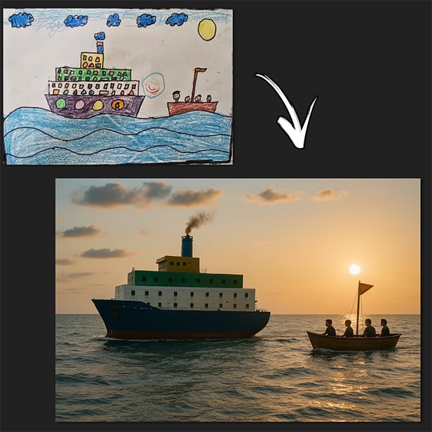 پرامپت تبدیل نقاشی به عکس