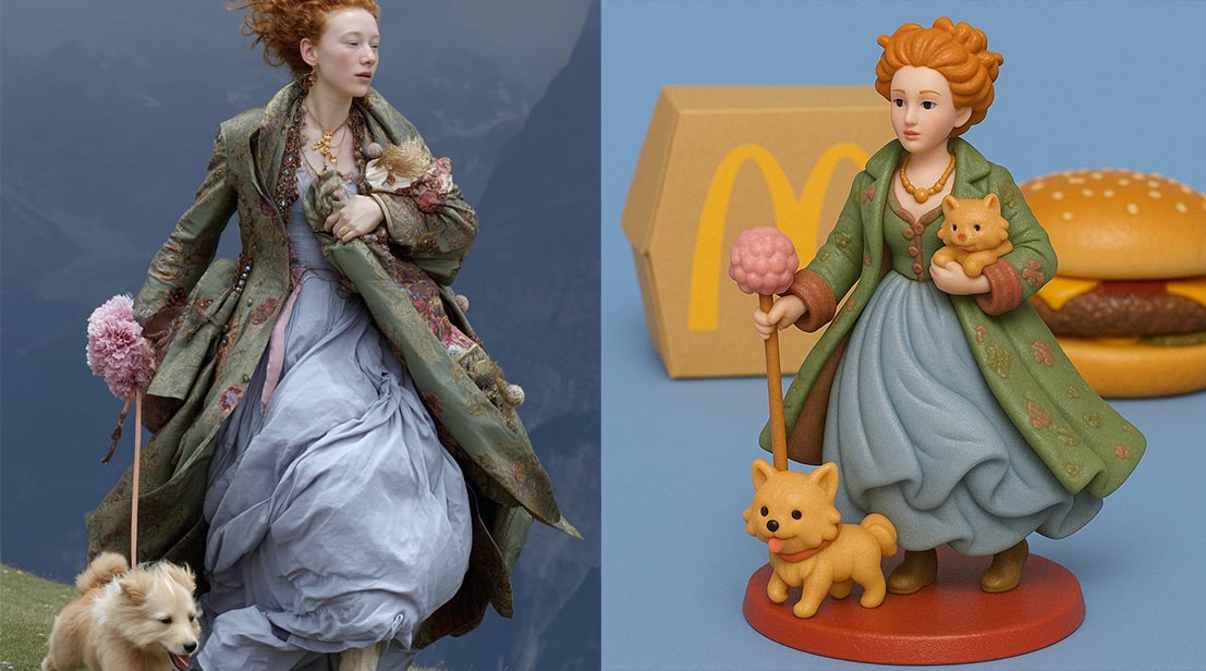 پرامپت ساخت عروسک های مک دونالد