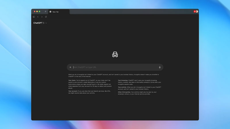 استفاده از حالت ناشناس مرورگر اطلس